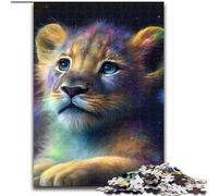 Jigsaw Puzzle 1000 Pieces Fantasy Lion 1000 Piece Jigsaw Puzzles for Adults Christmas Halloween Mother's Day New Year Easter Gift (Szie 50x75 cm)