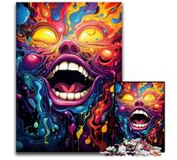 Jigsaw Puzzle 1000 Pieces Fantasy Psychedelic Monster Jigsaw Puzzles Creative Family Game & Home Decor, for Teenagers 1000 PCS(75x50cm)