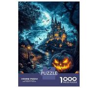 Jigsaw Puzzle 1000 Pieces Fantasy Spooky Pumpkin Puzzles for Adults Toy Wall Decor Hand Speed Race Deal As Gifts for The Whole Family 38x26cm/1000pcs