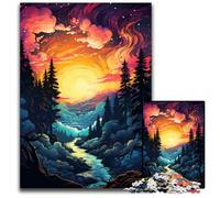 Jigsaw Puzzle 1000 Pieces Fantasy Sunset Landscape Jigsaw Puzzles Interactive Family Game DIY Home Decor Brain Challenge Gift 1000 PCS(75x50cm)