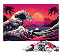 Jigsaw Puzzle 1000 Pieces Fantasy Waves Difficult Puzzles for Adults Challenging Brain Teaser for Teenagers, Family Game Night Fun 50x75CM/19.68x29.52inch