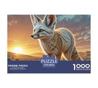 Jigsaw Puzzle 1000 Pieces Fennec Fox Puzzles 38x26cm/1000pcs Toy for Adults And Kids Challenging Creative Educational Games DIY Cardboard