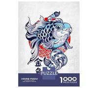 Jigsaw Puzzle 1000 Pieces Fish Japan Jigsaws for Adults Brain Teaser Game Improve Memory Deal As Gifts for The Whole Family 52x38cm/1000pcs