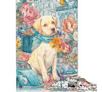 Jigsaw Puzzle 1000 Pieces Floral Canine Elegance Square Puzzles for Adults And Wooden Puzzles Home Decoration Puzzle Toys 1000pcs (75x50cm)