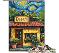 Jigsaw Puzzle 1000 Pieces Flower LYXSPT Under The Night Sky Jigsaw Puzzles Made of Wood, Ideal for Office, Bedroom, Living Room Decor size 50X75CM