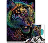 Jigsaw Puzzle 1000 Pieces for Adults Abstract Psychedelic Jigsaw,Stress Reliever Staycation Kill Time Parent-child Interaction 75x50cm