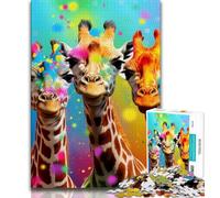 Jigsaw Puzzle 1000 Pieces for Adults African Animals Adult Puzzles,Challenging Family Activity Games DIY Toy for Home Wall Decor Gifts (size 75x50cm)