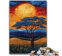 Jigsaw Puzzle 1000 Pieces for Adults African Grasslands 1000 Piece Puzzle,Educational Games Home Decoration Birthday Present, Gifts, Wall Art (50x75cm)