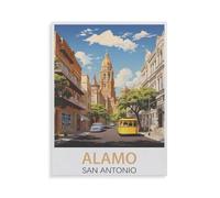 Jigsaw Puzzle 1000 Pieces for Adults，Alamo San Antonio，Kids Teens Large Families Puzzle Game（75x50cm）-HF36