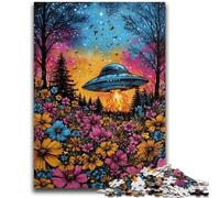 Jigsaw Puzzle 1000 Pieces for Adults Alien UFO Puzzles,Challenging Family Activity Games DIY Toy for Home Wall Decor Gifts (50x75cm)