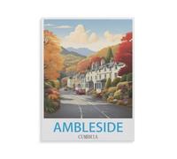 Jigsaw Puzzle 1000 Pieces for Adults，Ambleside Cumbria，Teens Boys Girls Puzzles Premium Quality Fun Family Challenging Puzzles for Birthday（75x50cm）-GY9