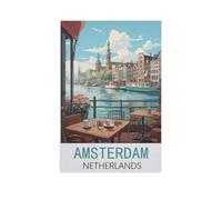 Jigsaw Puzzle 1000 Pieces for Adults,Amsterdam Netherlands,Kids Teens Large Families Puzzle Game(75x50cm)-AM79