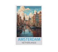Jigsaw Puzzle 1000 Pieces for Adults,Amsterdam Netherlands,Large Puzzle Game Artwork for Adults Teens, Family Decorations, Unique Puzzle Gift(50x70cm)-GJ81