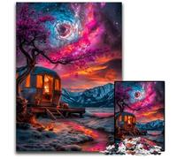 Jigsaw Puzzle 1000 Pieces for Adults Andromeda Night Sky Cardboard Puzzles Gift DIY Fun Suitable for Home Living Room Office Decoration 26X38CM