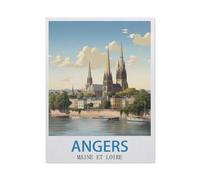 Jigsaw Puzzle 1000 Pieces for Adults,Angers Maine-et-Loire,Large Puzzle Game Artwork for Adults Teens(75x50cm)-GP77