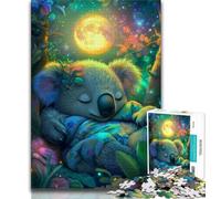 Jigsaw Puzzle 1000 Pieces for Adults Animal Koala 1000 Pieces for Adults,Brain Intelligence Challenge Addictive Toys for Home Decoration 38x26cm
