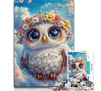 Jigsaw Puzzle 1000 Pieces for Adults Animal Owl 1000 Pieces for Teenagers,Challenging Family Activity Games DIY Toy for Home Wall Decor Gifts 26x38cm