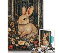 Jigsaw Puzzle 1000 Pieces for Adults Animal Rabbit 1000 Pieces for Teenagers,Birthday Present, Gifts, Wall Art for Age 14 Years Up (size 38x26cm)