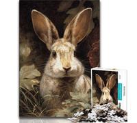 Jigsaw Puzzle 1000 Pieces for Adults Animal Rabbit 1000 Pieces for Teenagers,Birthday Present, Gifts, Wall Art for Age 14 Years Up (size 75x50cm)