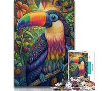Jigsaw Puzzle 1000 Pieces for Adults Animal Toucan Teenager Jigsaw,Educational Stress Relief Toy Great Gifts And Toys 38x26cm