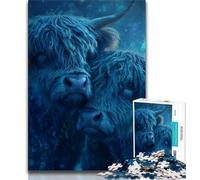 Jigsaw Puzzle 1000 Pieces for Adults Animal Yak Adult Puzzles,Challenging Family Activity Games DIY Toy for Home Wall Decor Gifts (size 38x26cm)