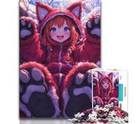 Jigsaw Puzzle 1000 Pieces for Adults Anime Red Panda Girl 1000 Pieces for Teenagers,Family Game Stress Reliever Difficult Challenge Suitable for Couples (size 75x50cm)