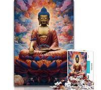 Jigsaw Puzzle 1000 Pieces for Adults Art Buddha 1000 Pieces for Teenagers,Birthday Present, Gifts, Wall Art for Ages 14+ 38x26cm
