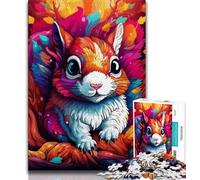 Jigsaw Puzzle 1000 Pieces for Adults Art Cute Squirrel 1000 Piece Jigsaw,Family Activity Fun at Home Activities, Birthday Present,Travel Gifts (size 38x26cm)