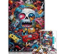 Jigsaw Puzzle 1000 Pieces for Adults Art Gamepad 1000 Piece Jigsaw,Family Activity Fun at Home Activities, Birthday Present,Travel Gifts (size 75x50cm)
