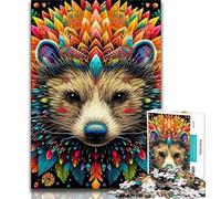 Jigsaw Puzzle 1000 Pieces for Adults Art Hedgehog 1000 Pieces for Teenagers,Family Game Stress Reliever Difficult Challenge Suitable for Couples (size 75x50cm)