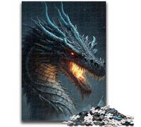 Jigsaw Puzzle 1000 Pieces for Adults Art Ice Dragon 1000 Pieces for Adults,Family Educational Games Home Decoration Gift (26x38cm)