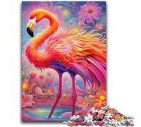 Jigsaw Puzzle 1000 Pieces for Adults Art Psychedelic Flamingo 1000 Pieces for Teenagers,Birthday Present, Gifts, Wall Art for Ages 14+ (50x75cm)