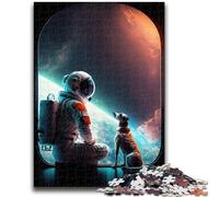 Jigsaw Puzzle 1000 Pieces for Adults Astronaut in Beautiful Landscape 1000 Pieces for Teenagers,Challenging Family Activity Games DIY Toy for Home Wall Decor Gifts (75x50cm)