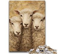 Jigsaw Puzzle 1000 Pieces for Adults Baby Sheep Puzzles,Challenging Family Activity Games DIY Toy for Home Wall Decor Gifts (26x38cm)