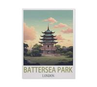 Jigsaw Puzzle 1000 Pieces for Adults，Battersea Park London，Teens Boys Girls Puzzles Premium Quality Fun Family Challenging Puzzles for Birthday（50x70cm）-HB69