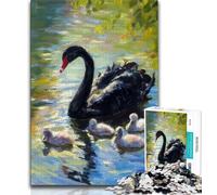 Jigsaw Puzzle 1000 Pieces for Adults Black Swan Teenager Jigsaw,Educational Stress Relief Toy Great Gifts And Toys 75x50cm