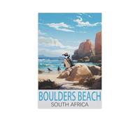 Jigsaw Puzzle 1000 Pieces for Adults，Boulders Beach South Africa，Teens Boys Girls Puzzles Difficult Thick Sturdy Pieces Challenging Puzzle for Party Games（50x70cm）-FV7