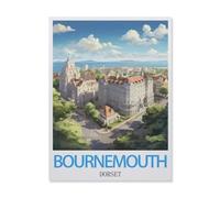 Jigsaw Puzzle 1000 Pieces for Adults，Bournemouth Dorset，Kids Teens Large Families Puzzle Game（75x50cm）-G79