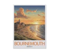 Jigsaw Puzzle 1000 Pieces for Adults，Bournemouth Dorset，Teens Boys Girls Puzzles Difficult Thick Sturdy Pieces Challenging Puzzle for Party Games（75x50cm）-G11