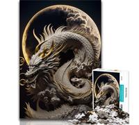 Jigsaw Puzzle 1000 Pieces for Adults Brave Dragon 1000 Pieces for Teenagers,Birthday Present, Gifts, Wall Art for Ages 14+ 38x26cm