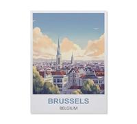 Jigsaw Puzzle 1000 Pieces for Adults，Brussels Belgium，Unique Suitable for Teenagers and Adults, Home Decoration（26x38cm）-EP64