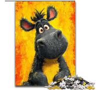 Jigsaw Puzzle 1000 Pieces for Adults Cartoon Donkey Jigsaw Gift DIY Fun Suitable for Home Living Room Office Decoration 50X75CM