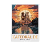Jigsaw Puzzle 1000 Pieces for Adults,Catedral De Notre Dame,Kids Teens Large Families Puzzle Game(75x50cm)-S99