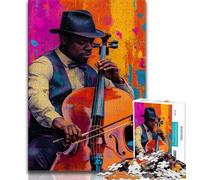 Jigsaw Puzzle 1000 Pieces for Adults Cello Performance 1000 Pieces for Teenagers,is Ideal As Gifts for The Whole Family Suitable for And 14 (size 38x26cm)