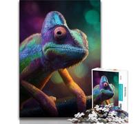 Jigsaw Puzzle 1000 Pieces for Adults Chameleon 1000 Pieces for Teenagers,Birthday Present, Gifts, Wall Art for Ages 14+ 38x26cm