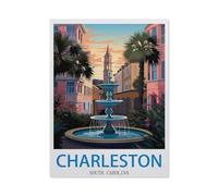 Jigsaw Puzzle 1000 Pieces for Adults，Charleston South Carolina，Teens Boys Girls Puzzles Difficult Challenging Puzzle for Party Games Kids Family Friends（26x38cm）-EA86