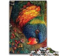 Jigsaw Puzzle 1000 Pieces for Adults Cheeky Rainbow Bird Adult Puzzles,Educational Games Home Decoration Unique Home Decor And Gifts (50x75cm)
