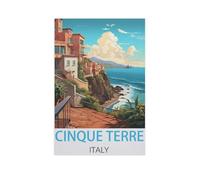 Jigsaw Puzzle 1000 Pieces for Adults,Cinque Terre Italy,Teens Boys Girls Puzzles Difficult Thick Sturdy Pieces Challenging Puzzle for Party Games(50x70cm)-AK71