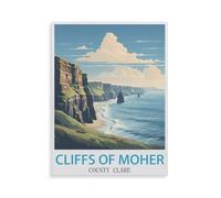 Jigsaw Puzzle 1000 Pieces for Adults，Cliffs of Moher County Clare，Kids Teens Large Families Puzzle Game（75x50cm）-GT95