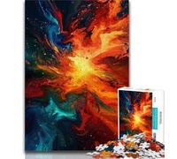 Jigsaw Puzzle 1000 Pieces for Adults Colorful Explosion Galaxy Adult Jigsaw,learning Educational for Is Ideal As A Gift for The Whole Family 26x38cm
